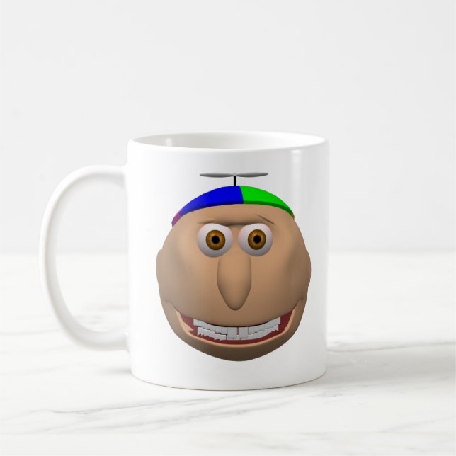 EdukayFUN Johnny And Papa Heads Mug Kaffemugg (Vänster)