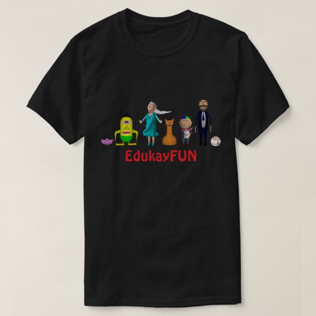 EdukayFUN T-shirt (Med Johnny, Papa, Ulsa & fler) (Design framsida)