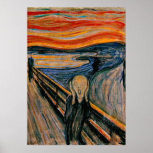 Edvar Munch - Skrämen Poster
