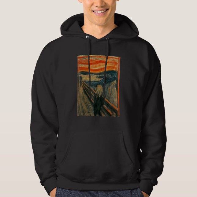 Edvard Expressionism Munch Art Hoodie (Framsida)