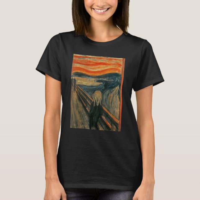 Edvard Expressionism Munch Art T Shirt (Framsida)