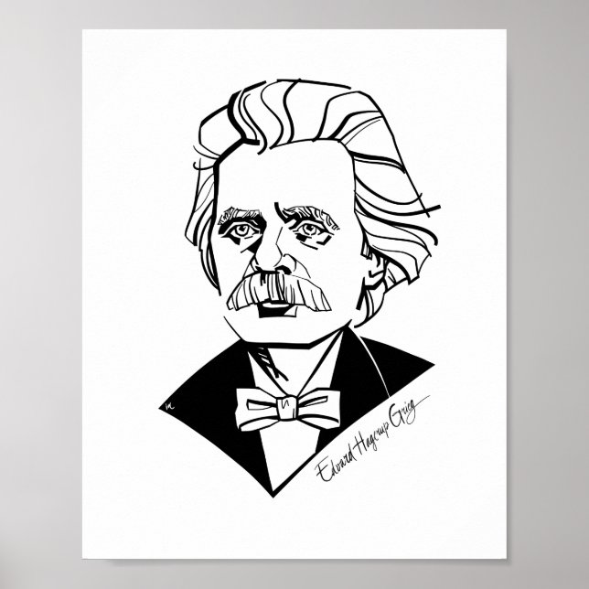 Edvard Grieg Poster (Framsidan)