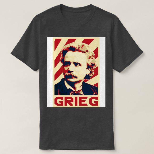 Edvard Grieg Retro T Shirt (Design framsida)
