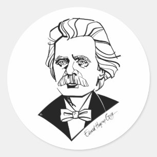 Edvard Grieg Runt Klistermärke