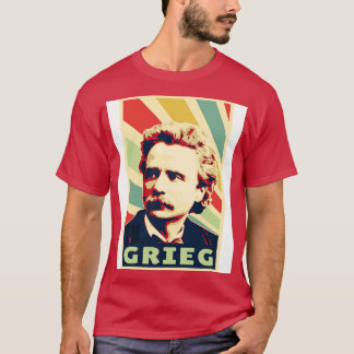 Edvard Grieg Vintage Färg T Shirt