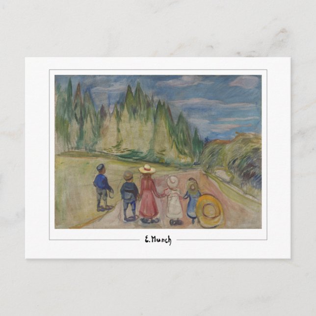 Edvard Munch #11 - Finkonst Vykort (Framsida)