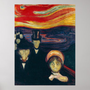 Edvard Munch - Ångest Poster