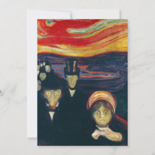 Edvard Munch - Ångest Tack Kort