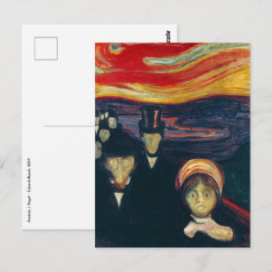 Edvard Munch - Ångest Vykort