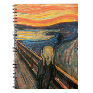 Edvard Munch är The Skräm Anteckningsbok Med Spiral