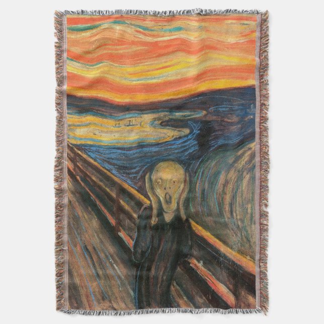 Edvard Munch är The Skräm Mysfilt (Framsidan Vertikal)