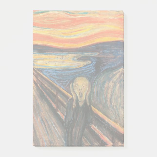 Edvard Munch är The Skräm Post-it Block (Framsida)