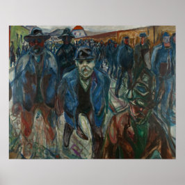 Edvard Munch - Arbetare på deras hem Poster