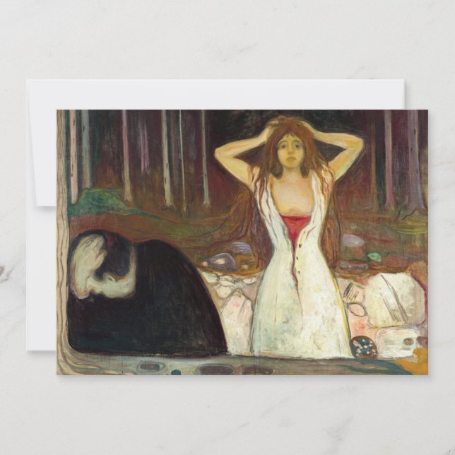 Edvard Munch - Ashes Inbjudningar (Framsida)