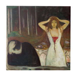 Edvard Munch - Ashes Kakelplatta