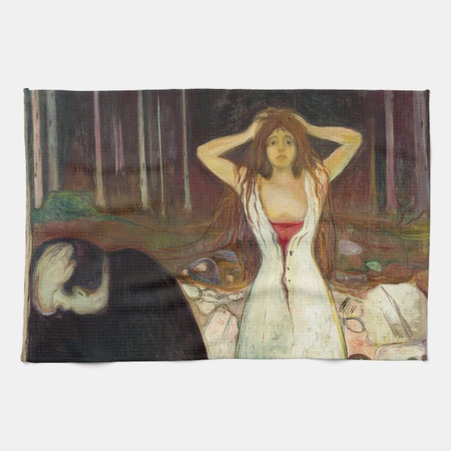 Edvard Munch - Ashes Kökshandduk (Horisontell)