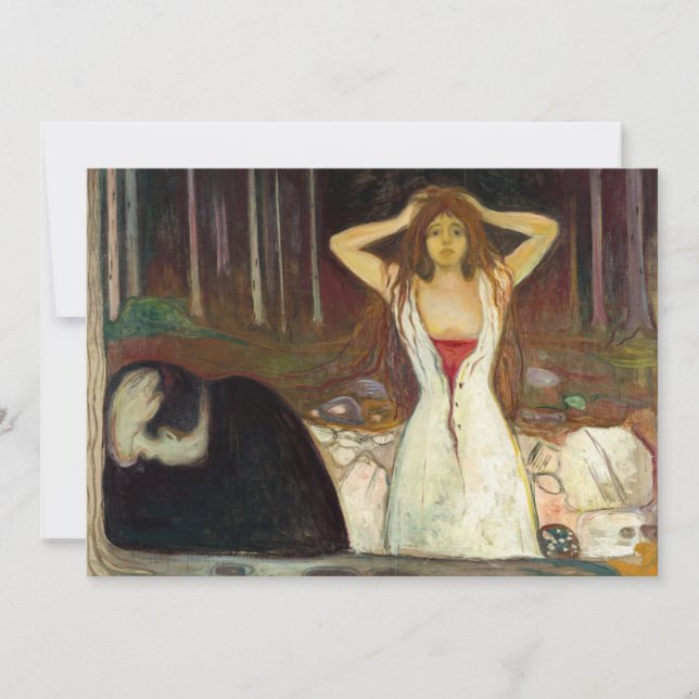 Edvard Munch - Ashes Tack Kort (Framsida)