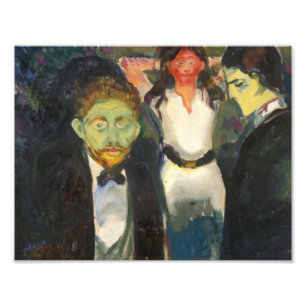 Edvard Munch - avundsjuka Fototryck