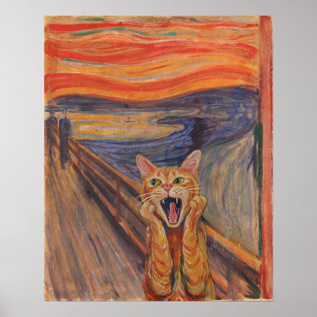 Edvard Munch, Cat Skräm Poster (Framsidan)