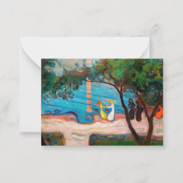 Edvard Munch - Dance on the Beach Anteckningskort