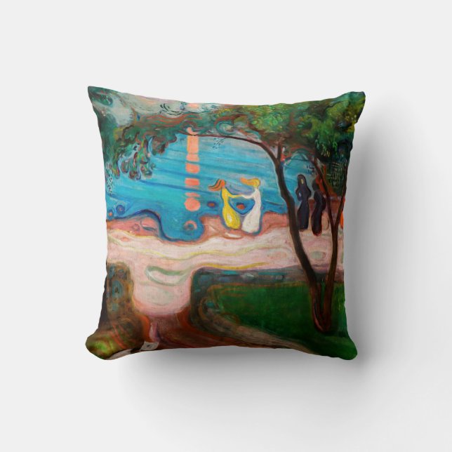 Edvard Munch - Dance on the Beach Kudde (Framsida)