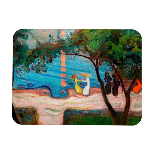 Edvard Munch - Dance on the Beach Magnet (Horisontell)