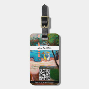 Edvard Munch - Dance on the Beach - QR Code Bagagebricka