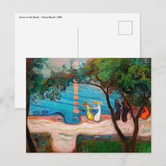 Edvard Munch - Dans på stranden Vykort