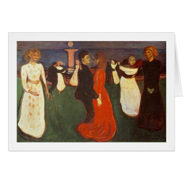 Edvard Munch - dansen av liv Hälsningskort (Framsidan Horizontal)