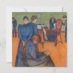 Edvard Munch - Död i Sickroom v2 Inbjudningar
