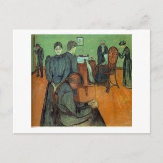 Edvard Munch - död i sickroomen 1895 Vykort