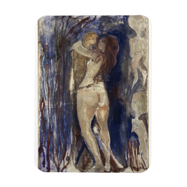 Edvard Munch - Död och liv Magnet (Vertikal)