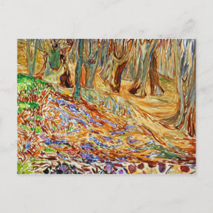 Edvard Munch - Elm Forest i Vår Vykort