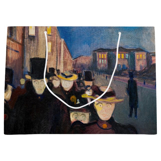 Edvard Munch - Evening på Karl Johan Street (Framsidan)