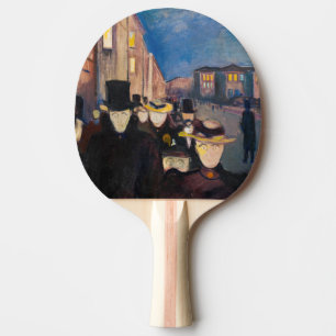 Edvard Munch - Evening på Karl Johan Street Pingisracket