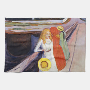 Edvard Munch - Flickorna på bron 1901 Kökshandduk