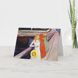 Edvard Munch - Flickorna på bron 1901 Kort