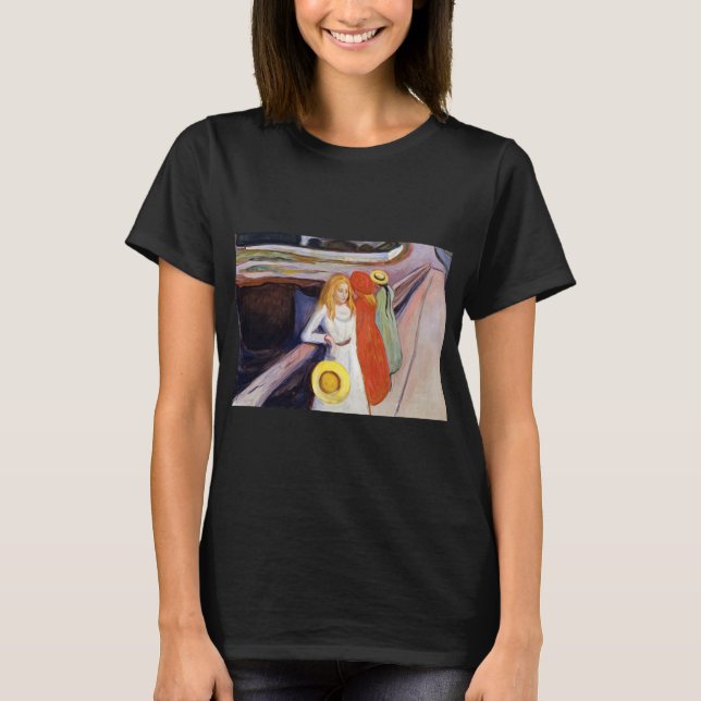 Edvard Munch - Flickorna på bron 1901 T Shirt (Framsida)