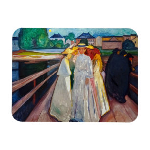 Edvard Munch - Flickorna på bron 1903 Magnet