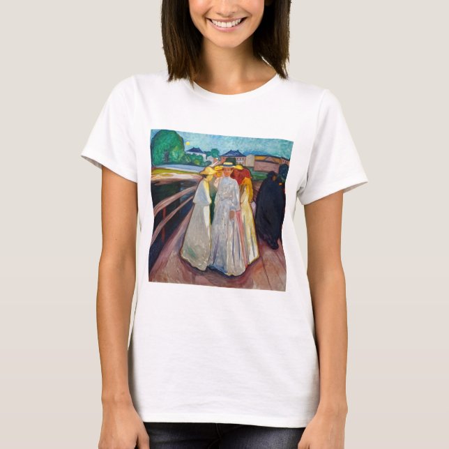 Edvard Munch - Flickorna på bron 1903 T Shirt (Framsida)
