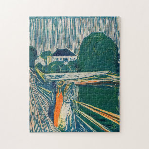 Edvard Munch - Flickorna på bron, Litograf Pussel