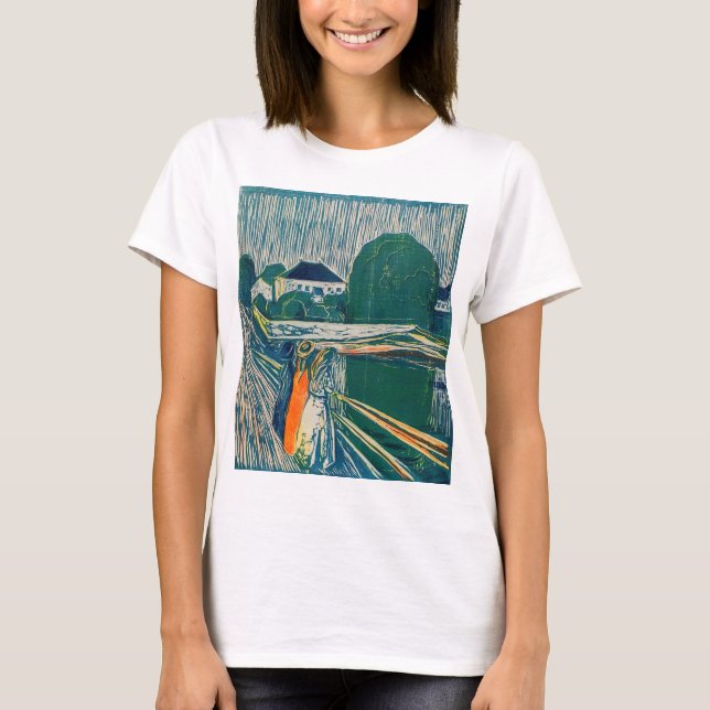 Edvard Munch - Flickorna på bron, Litograf T Shirt (Framsida)