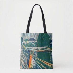 Edvard Munch - Flickorna på bron, Litograf Tygkasse