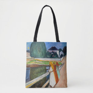 Edvard Munch - Flickorna på bron Vit natt Tygkasse