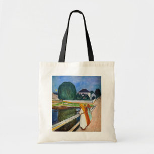 Edvard Munch - Flickorna på bron Vit natt Tygkasse