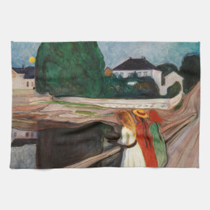Edvard Munch - Flickorna på bryggan Kökshandduk