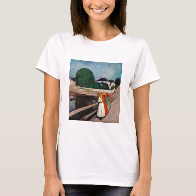 Edvard Munch - Flickorna på bryggan T Shirt (Framsida)