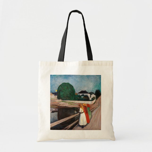 Edvard Munch - Flickorna på bryggan Tygkasse (Framsidan)
