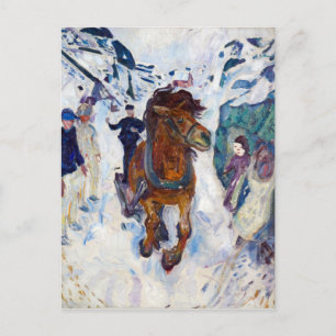 Edvard Munch Galloping Horse Vykort