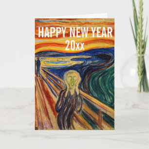 Edvard Munch - Gott nytt år från Skriet Helgkort